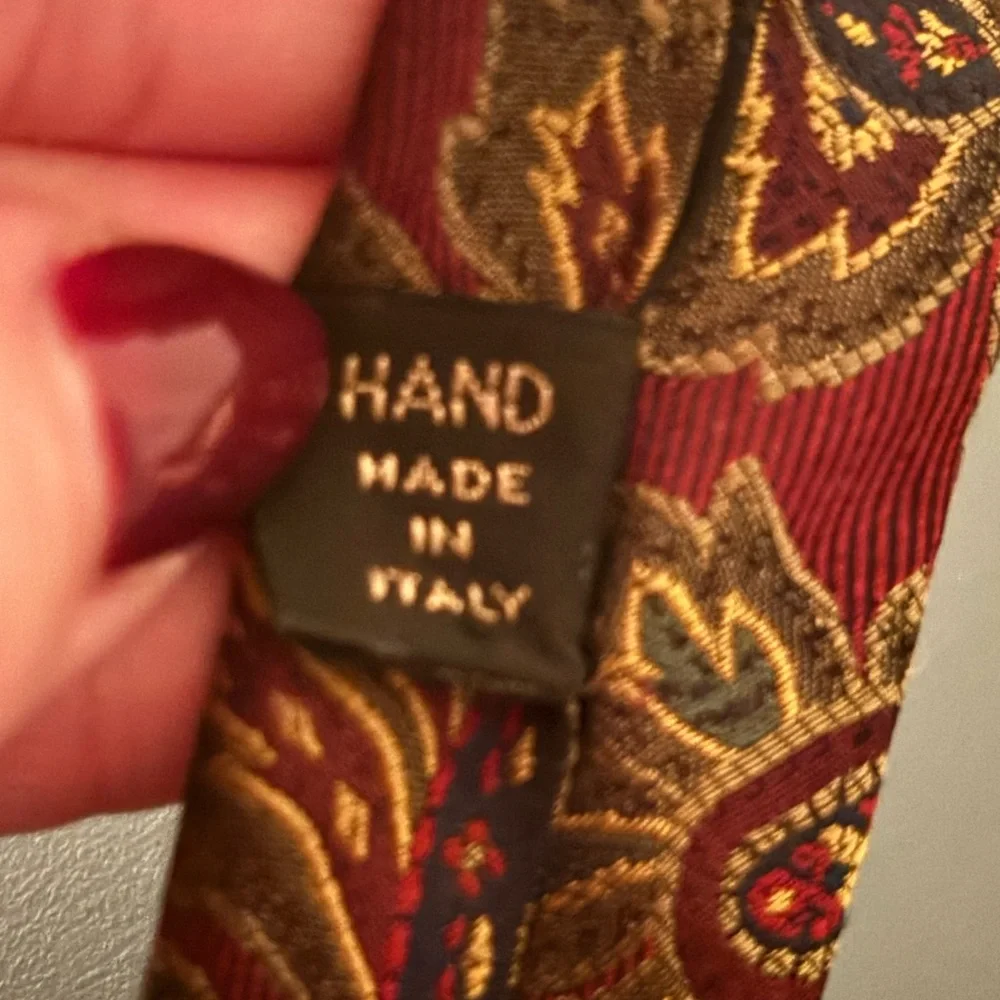 Lot of 3 Patterned Designer Ties: Fendi, Valentino, Christian Dior Luxury Preppy